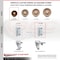 Service Caster 3 Inch High Temp Phenolic Wheel Swivel 7/8 Inch Square Stem Caster Set SCC SCC-SQ20S314-PHSHT-78-4 - alternate 2